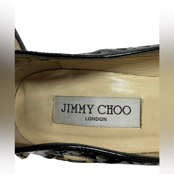 Genuine ladies JIMMY CHOO leopard print patent Erin heels shoes 36 5.5 - Picture 9 of 10